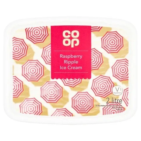 Co-op Raspberry Ripple Ice Cream 2 Litre