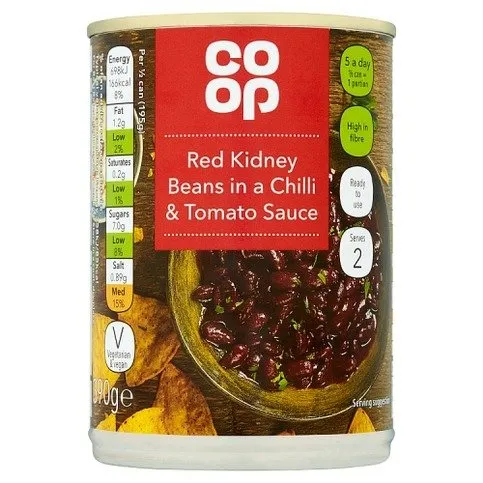 Co Op Chilli Red Kidney Beans 390g