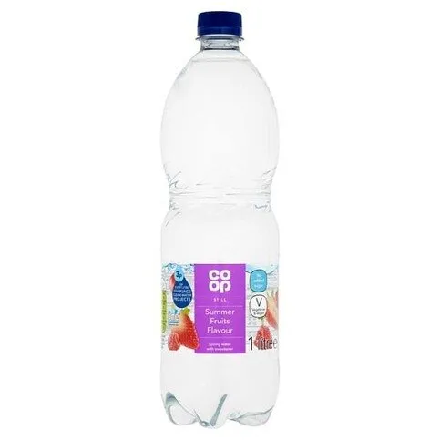 Co-op Still Summer Fruits Flavour Spring Water 1L
