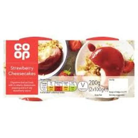 Co-op Strawberry Cheescake 2x100G