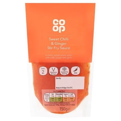 Co-op Sweet Chilli & Ginger Stir Fry Sauce 150g