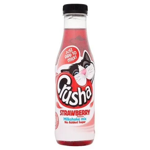 Crusha Milkshake Mix Strawberry Flavour No Added Sugar 500ml