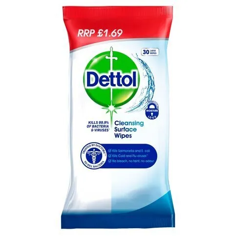 Dettol Surface Wipes 30 Pack - Cleaning Products