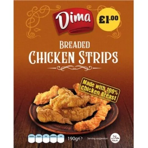 Dima Breaded Chicken Strips 190g