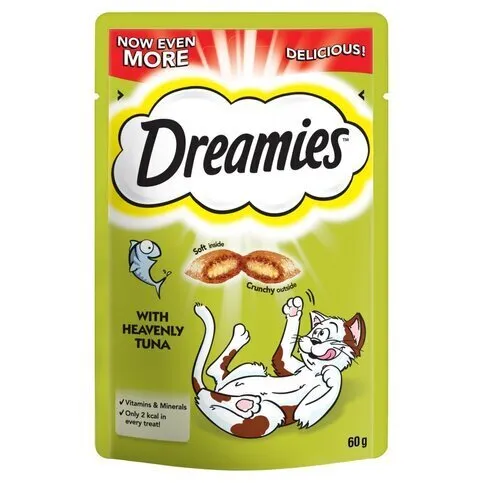 Dreamies Adult 1+ Cat Treats with Tuna 60g
