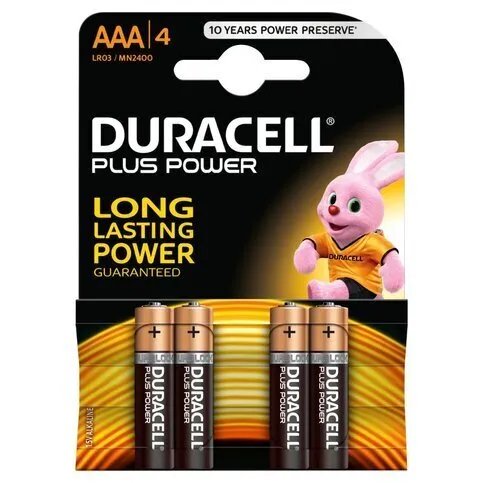 Duracell Battery 4pk Size AAA