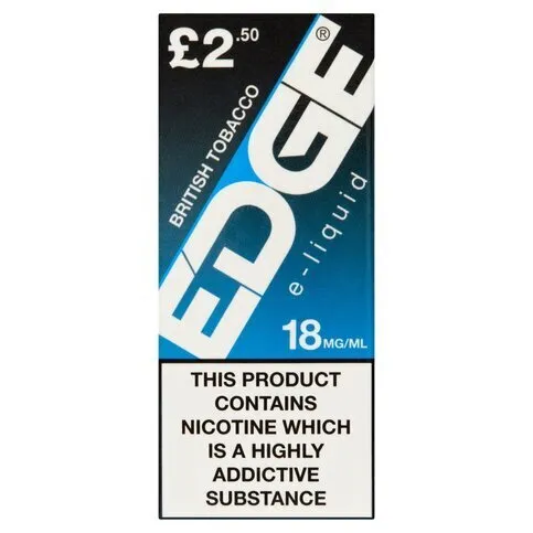 Edge British Tobacco E-Liquid 18mg/ml 10ml