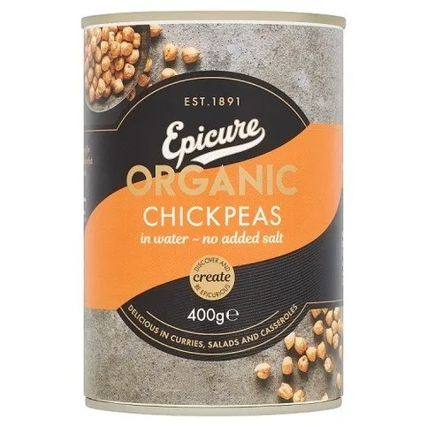Epicure Organic Chickpeas in Water 400g