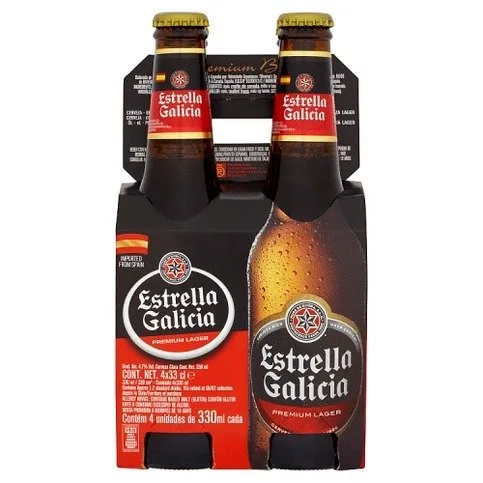 Estrella Galicia Premium Lager 4 x 330ml