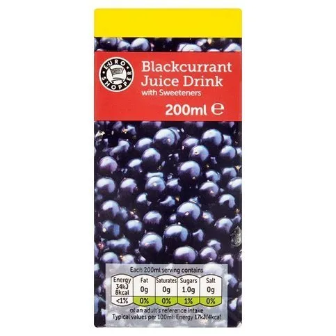 Euro Shopper Blackcurrant Juice 200ml