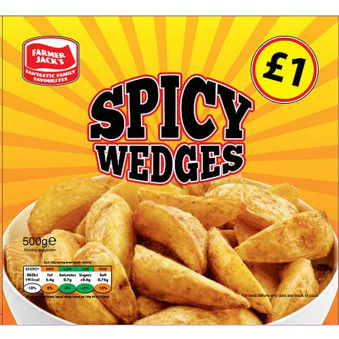 Farmer Jack's Spicy Wedges 500g