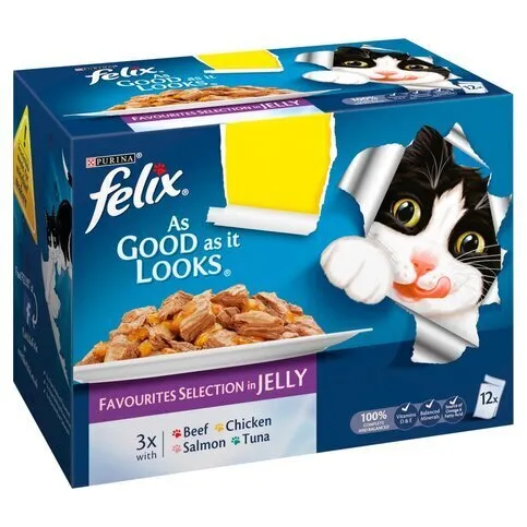 Felix As Good As It Looks Cat Food Favourites (Box)