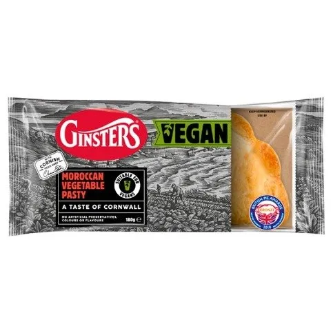 Ginsters Moroccan Vegetable Pasty 180g