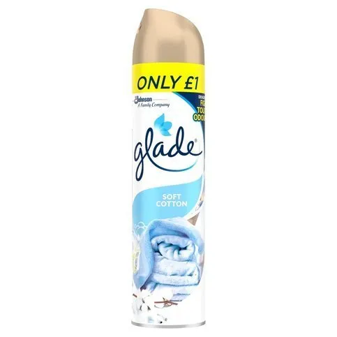Glade Aerosol Soft Cotton Air Freshener 300ml