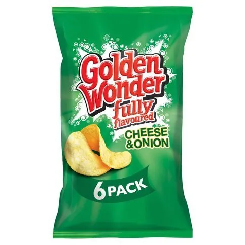 Golden Wonder Cheese & Onion 6 Pack