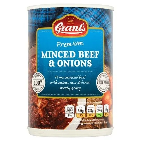 Grants Premium Minced Beef & Onions 392g - Groceries