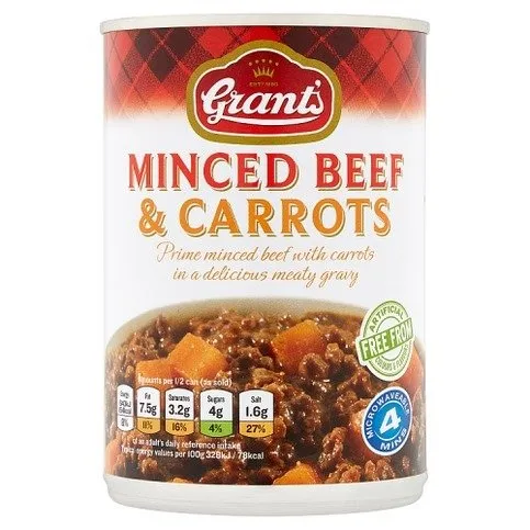 Grants Mince Beef & Carrots 392g