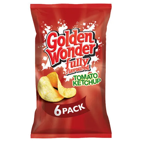 Golden Wonder Fully Flavoured Tomato Ketchup 6 x 25g