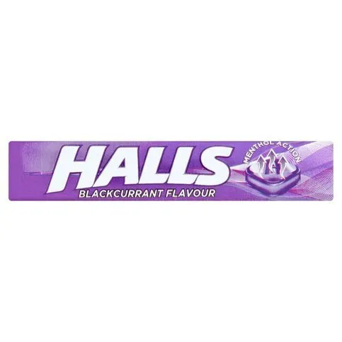 Halls Blackcurrant Menthol Action Sweets 33.5g