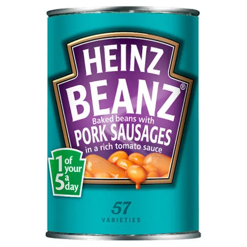 Heinz Beanz Baked Beans With Pork Sausages 415g