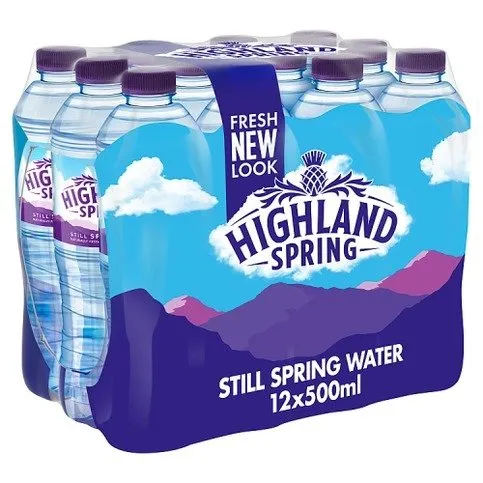 Highland Spring Still Spring Water 12 x 500ml