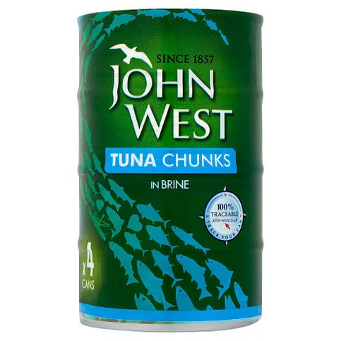 John West Tuna Chunks in Brine 4 x 145g