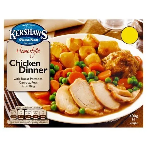 Kershaws Homestyle Chicken Dinner With Roast Potatoes 400g