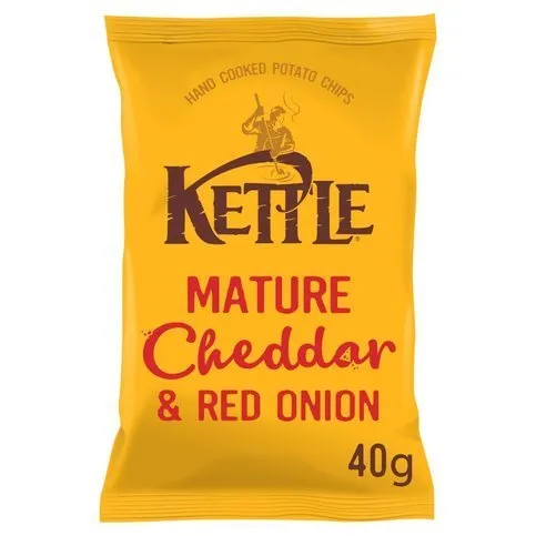 KETTLE CHEDDAR   RED ONIO 40G