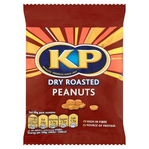 KP Dry Roasted Peanuts 50g