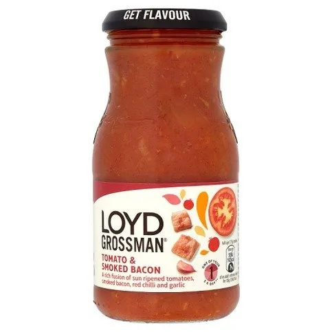 Loyd Grossman Tomato & Smoked Bacon Pasta Sauce 350g