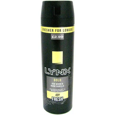 Lynx Body Spray Gold 200ml