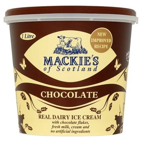 Mackie's of Scotland Chocolate Real Dairy Ice Cream 1L