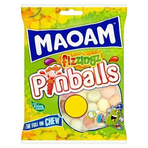 MAOAM Pinballs Fizzingz Bag 160g £1 PMP