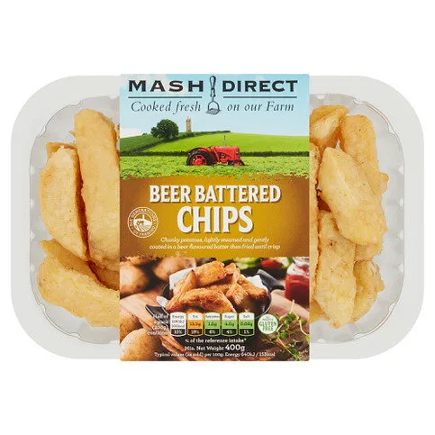 Mash Direct Beer Battered Chips 400g
