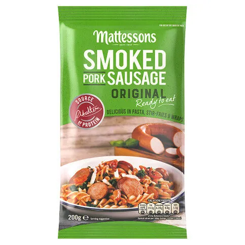 Mattessons Smoked Pork Sausage Original 200g