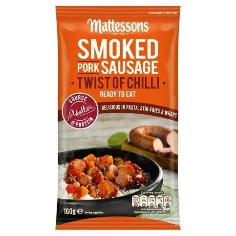 Mattessons Smoke Sausage Twist Of Chilli 200g