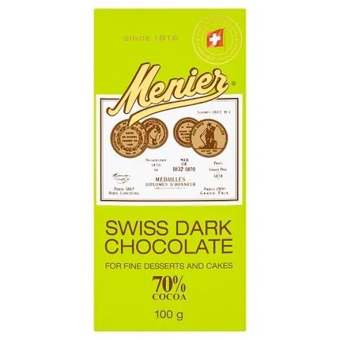 Menier Swiss Dark Chocolate 100g