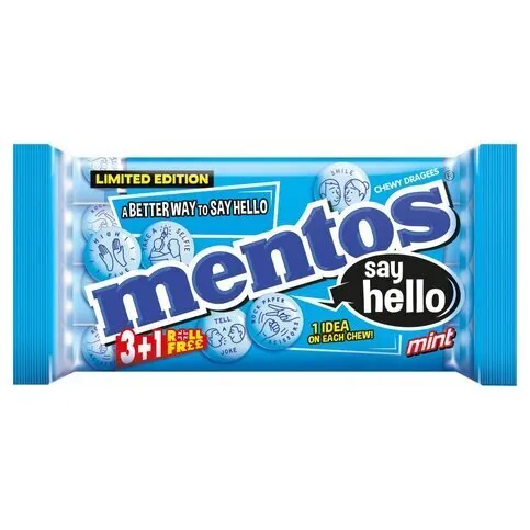 Mentos Chewy Dragees Mint 3 x 38g