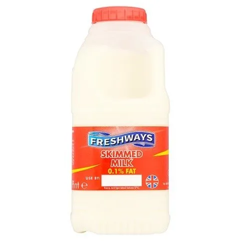 Freshways Skimmed Milk 1 Pint 568ml