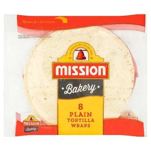 Mission Bakery 6 Plain Tortilla Wraps