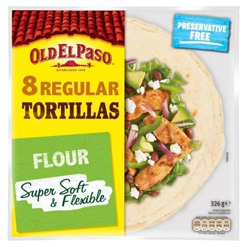 Old El Paso Regular Super Soft Flour Tortillas x 8