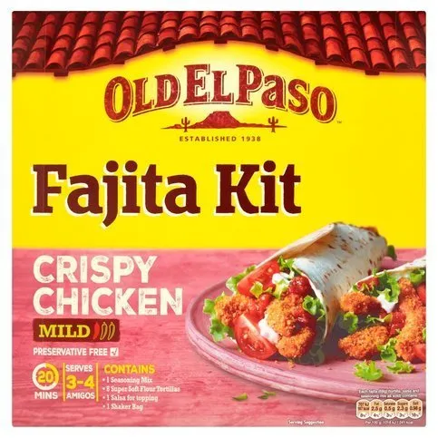 Old El Paso Crispy Chicken Fajita Kit 555g
