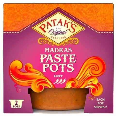 Patak's Madras Paste Pots 2 x 70g