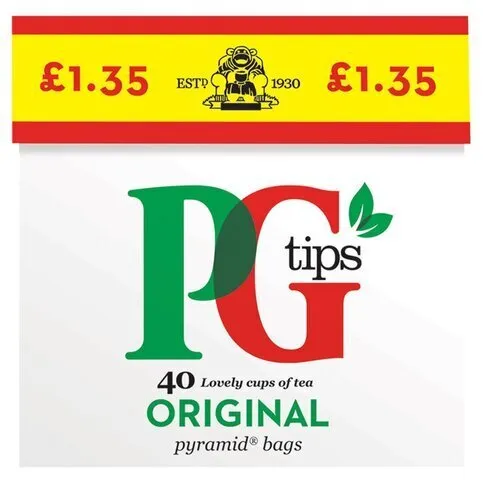 PG Tips Pyramid Tea Bags 40 Pack