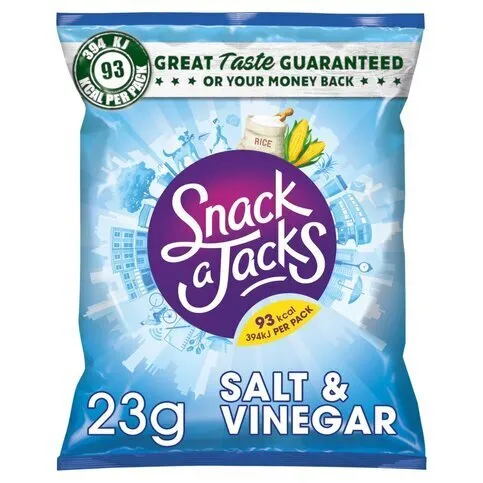 Snack a Jacks Salt & Vinegar Rice Cakes 23g