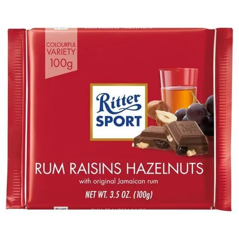 Ritter Rum & Raisin 100g