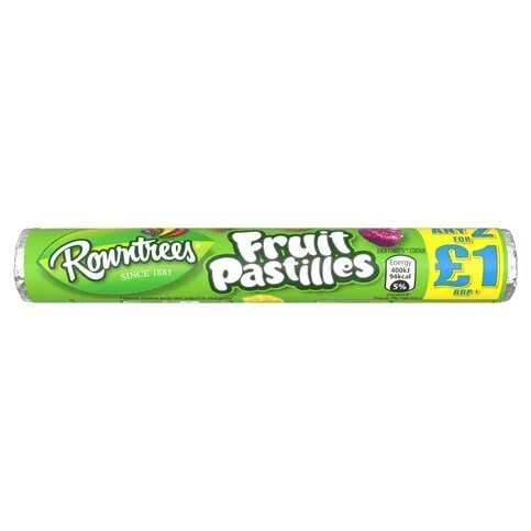 Rowntree's Fruit Pastilles Sweets Tube 52.5g