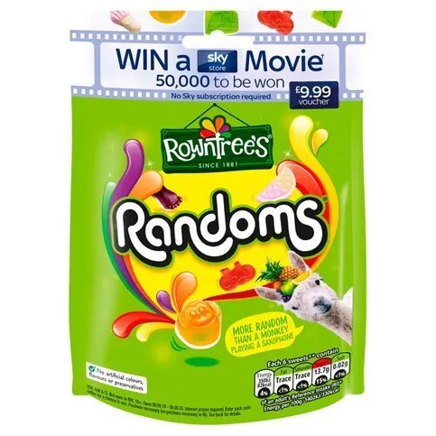 Rowntree's Randoms Sweets Sharing Bag 150g