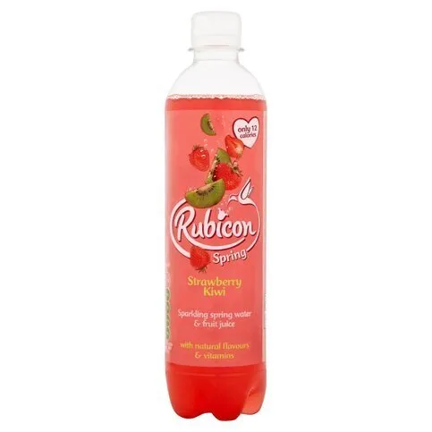 Rubicon Spring Strawberry Kiwi Flavoured Sparkling Spring Water 500ml