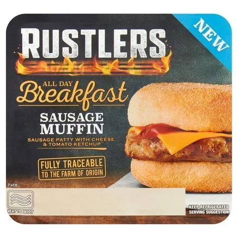 Rustlers All Day Breakfast Sausage Muffin 155g